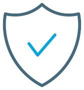 Icon of a shield with a checkmark inside